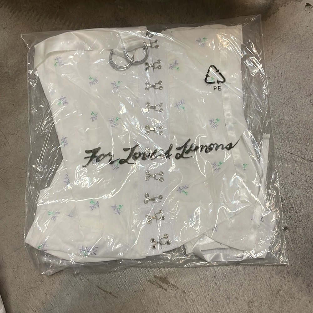 NWOT For Love & Lemons Sabine Corset Top - Picture 2 of 2